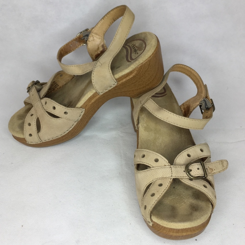 Dansko Size 38 Open Toe Sandals Clogs